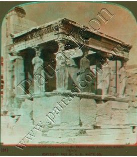 Portico of the Caryatides, on the Erechtheum, Acropolis, Athens.