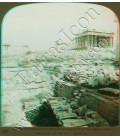 The Parthenon and the Erechtheum from the Propylaea, Athens, Greece.