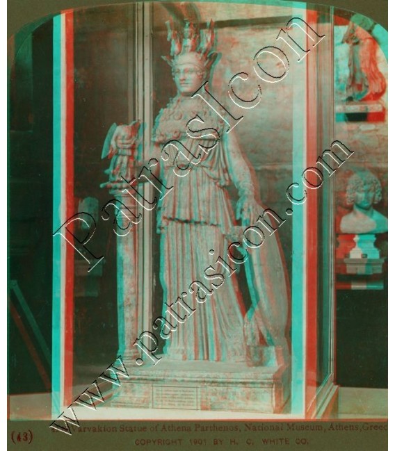 Varvakion Statue of Athena Parthenos, National Museum, Athens.