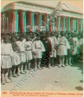 Recruits for the Army, Before The Temple of Theseus, Athens, Greece.